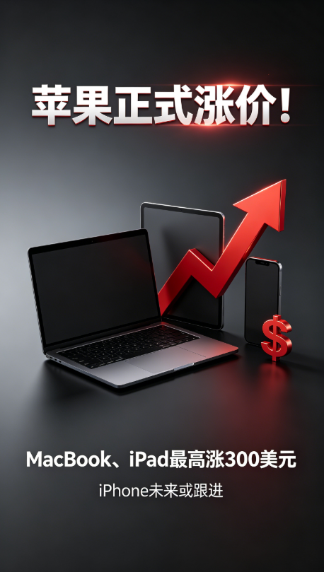 Under the pressure of AI costs, Apple has taken the lead in raising prices for MacBook and iPad