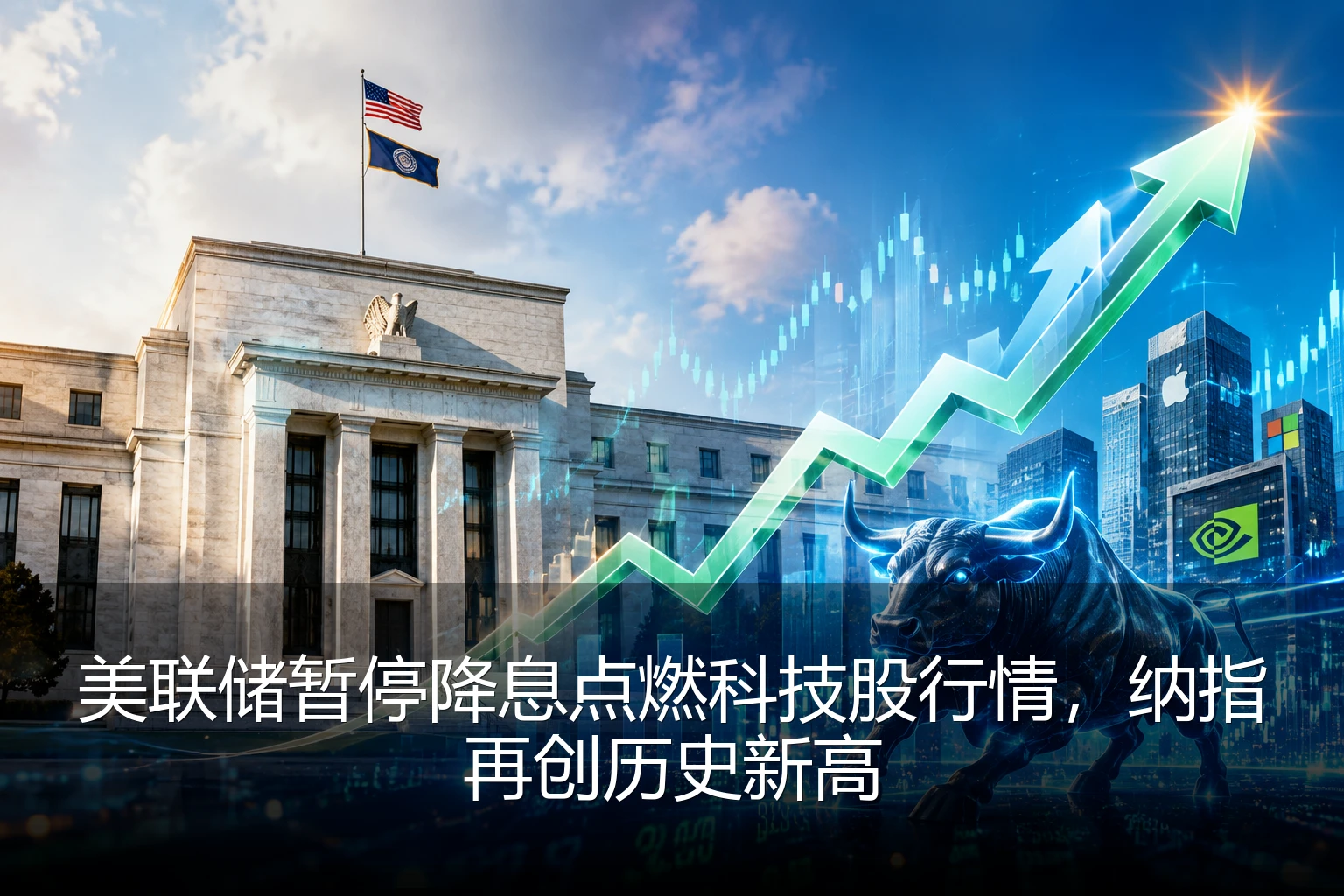 美联储暂停降息点燃科技股行情，纳指再创历史新高