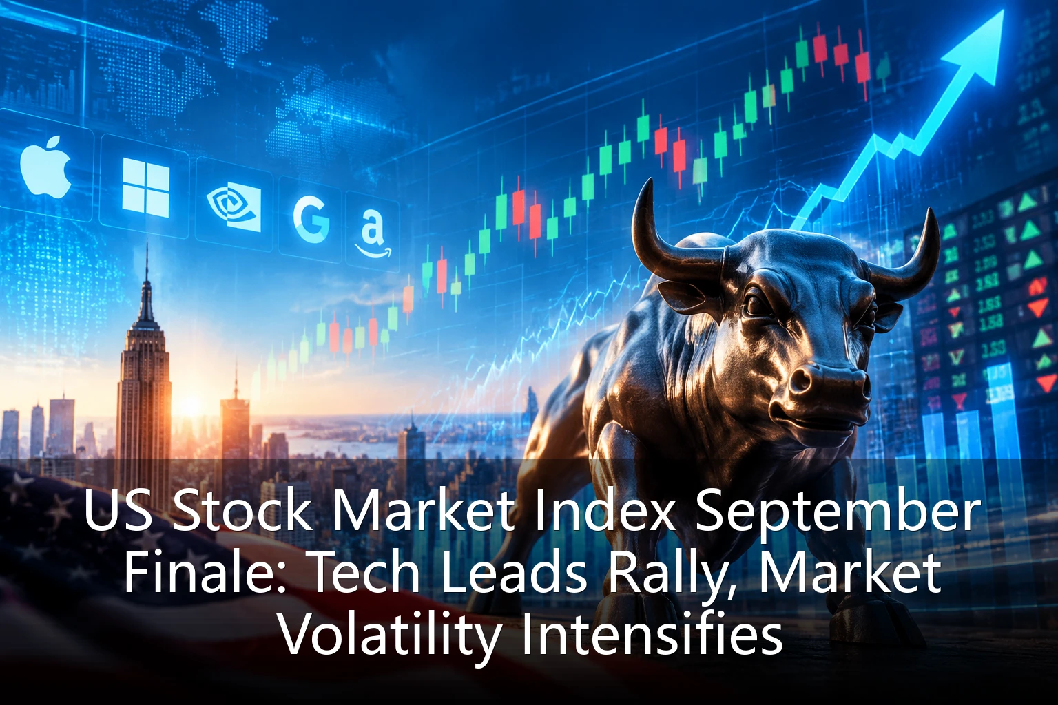US Stock Market Index September Finale: Tech Leads Rally, Market Volatility Intensifies